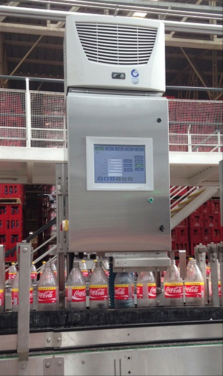 ENOS Mass Spec sniffer station on a bottling line